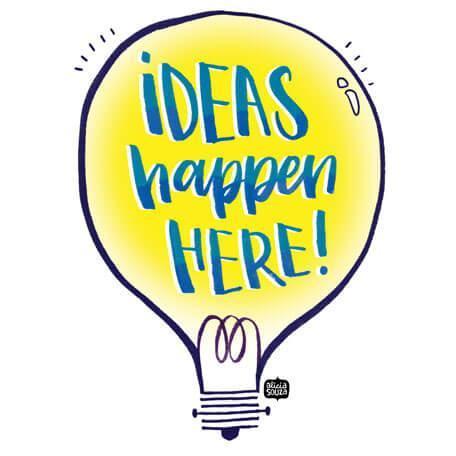 Ideas Happen Here Decal