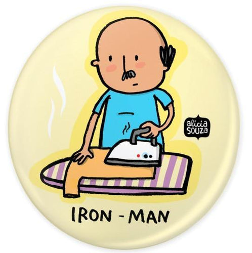 Badge - Ironing Man Badge