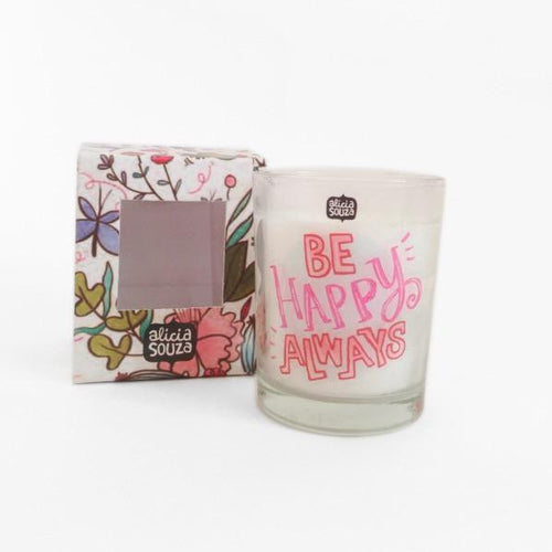 Be Happy Always Shot Glass Candle