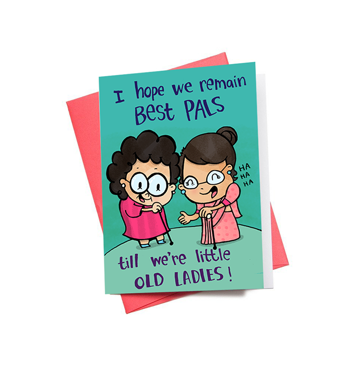 Old pals Mini Greeting