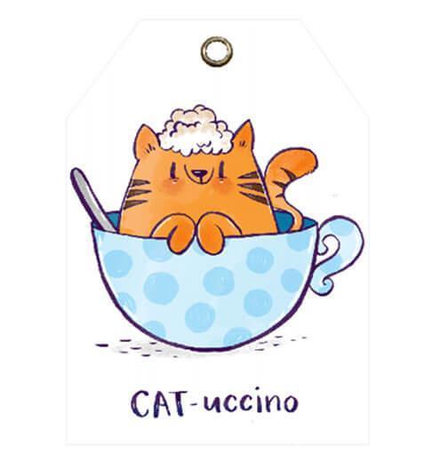 Catuccino Gift Tag Set of 10