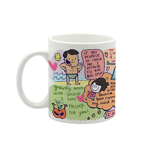 I heart you small mug