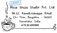 Coffee Address Stamp
