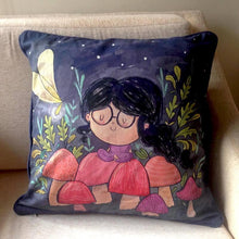 Cushion Cover - Mushroom Girl Cushion Cover