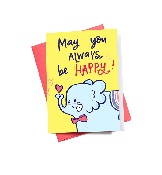 Be Happy Mini Greeting