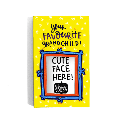 Favourite Grandchild Refrigerator magnetic frame SMALL