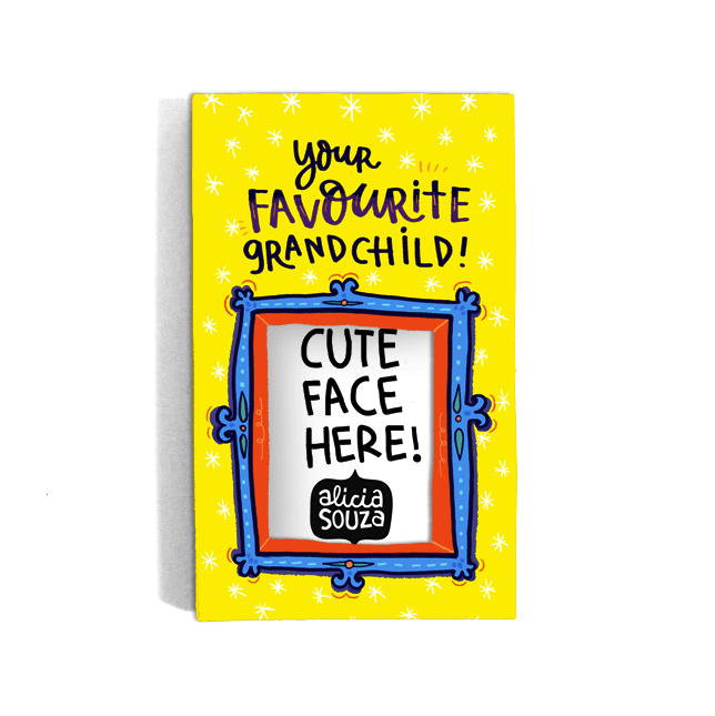 Favourite Grandchild Refrigerator magnetic frame SMALL