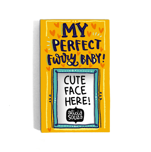 Perfect Furry Baby Refrigerator magnetic frame SMALL