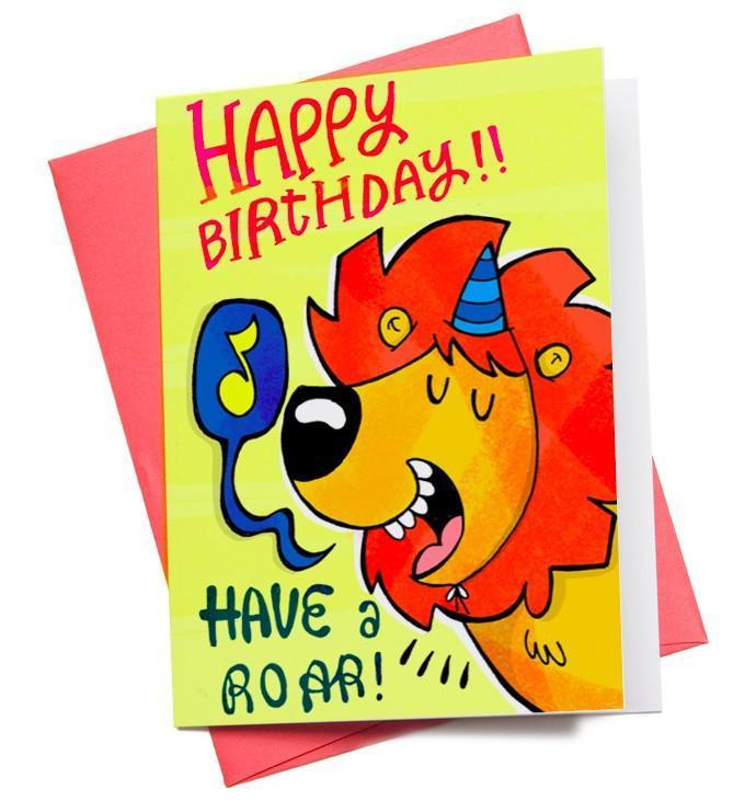 Greeting Cards - Birthday Lion Greeting