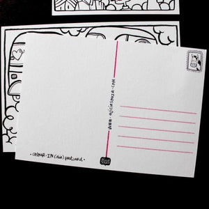 Greeting Cards - Colour-In(dia) Postcards, Set Of 4