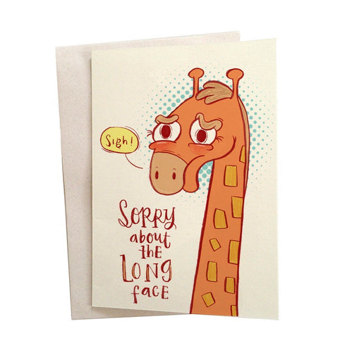 Greeting Cards - Long Face Giraffe Greeting