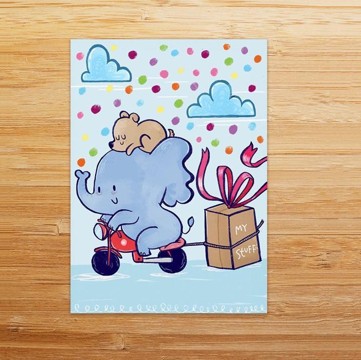 Greeting Cards - Shifting Postcard, Set Of 5