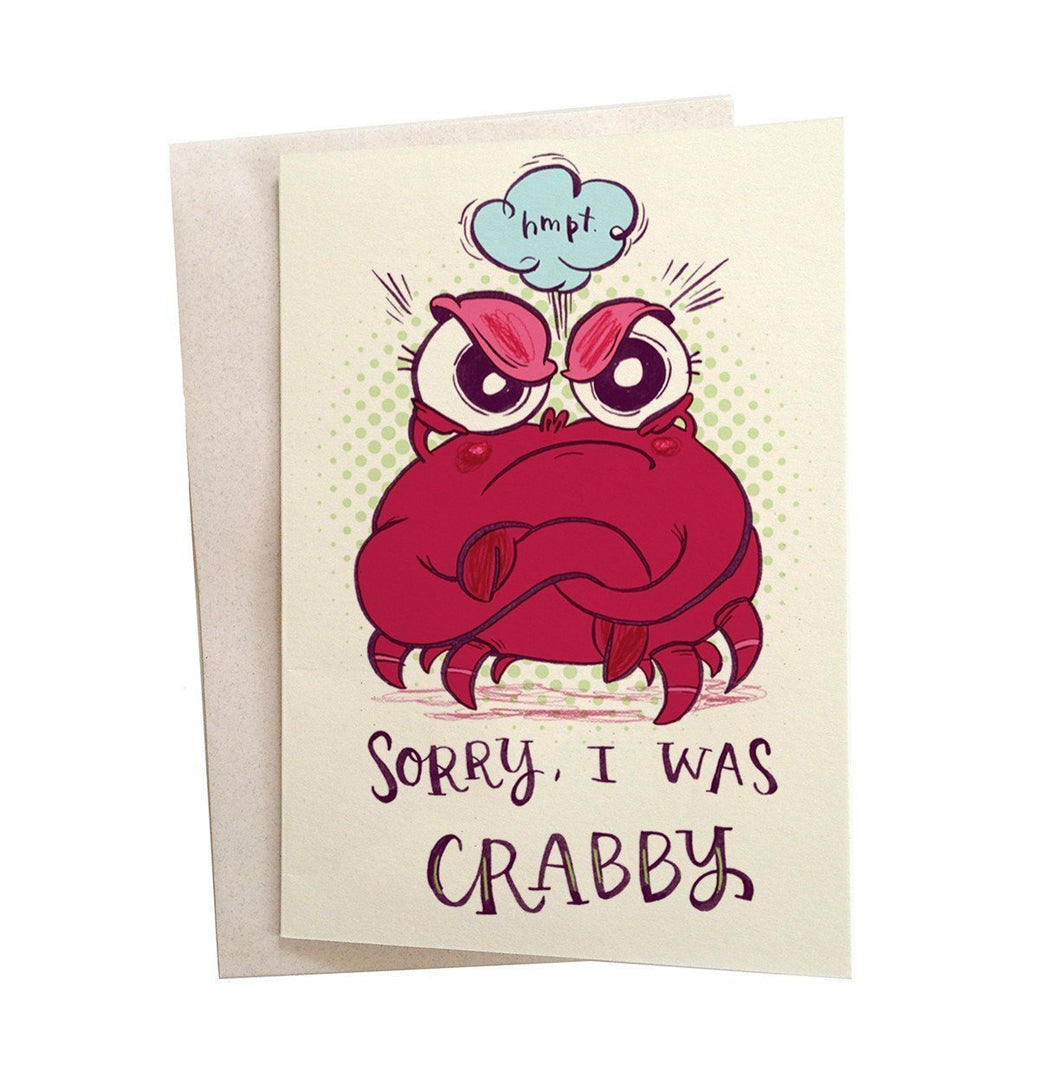 Greeting Cards - Sorry I Was Crabby Greeting