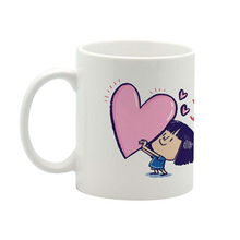 Girl heart mug