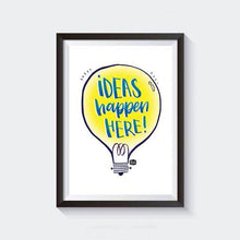 Ideas Happen Here Wall Art