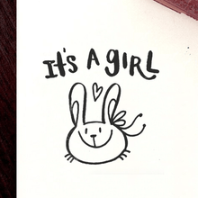 It's A Girl Stamp