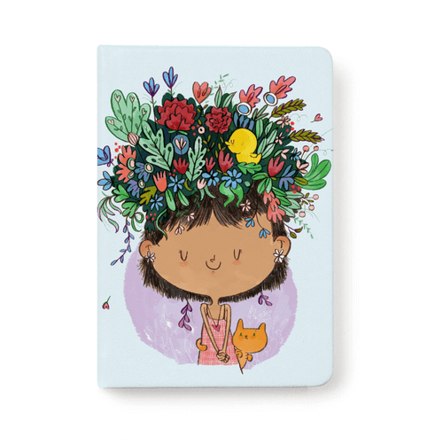 Jotbook - Flowers On Head Jotbook