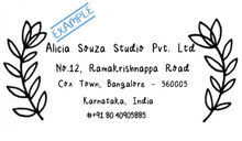 Flower Address Stamp