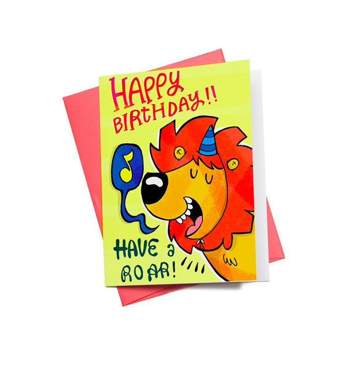 Birthday Roar Mini Greeting