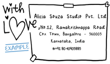 With Love Address Stamp