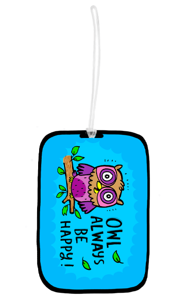 Luggage Tag - Owl Happy Tag-Luggage Tag