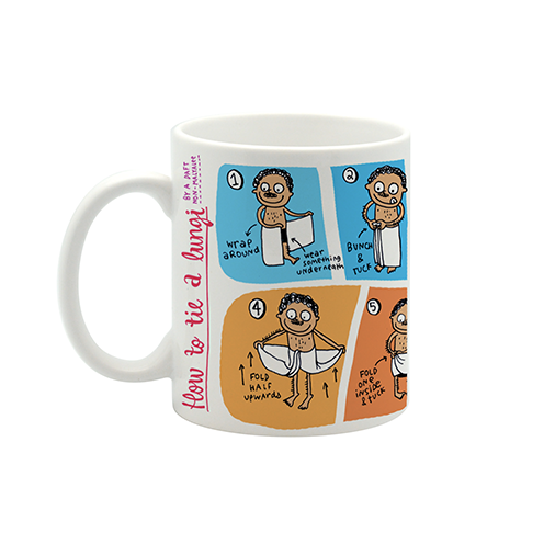 How to tie a lungi small mug