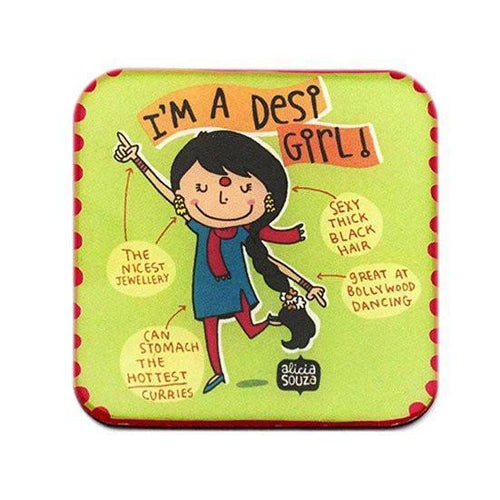 Magnet - Desi Girl Magnet-Square
