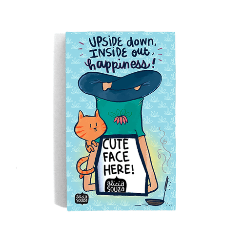 Magnetic Frame - Upside Down Yogi-Refrigerator Magnetic Frame SMALL