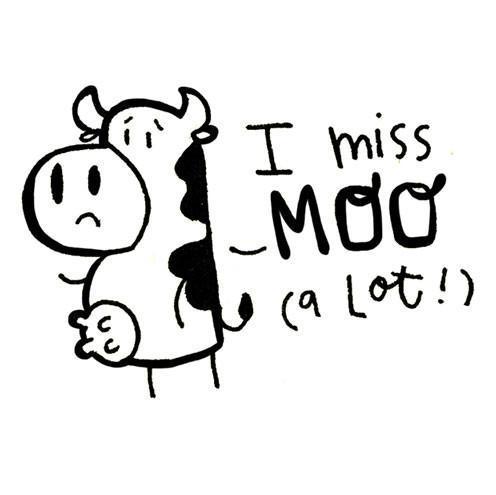 I miss Moo Stamp