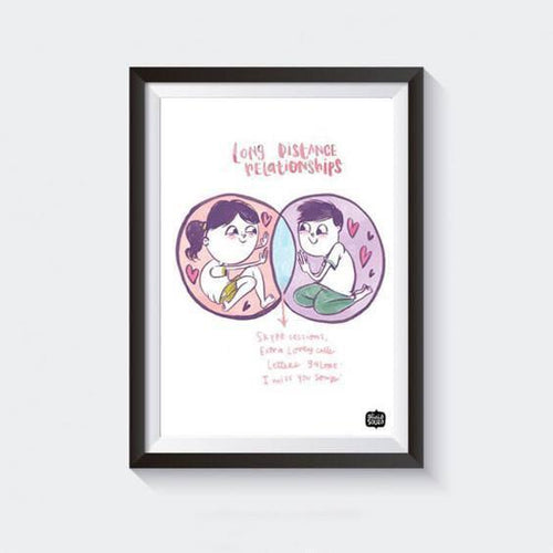 Prints - Distance Love Wall Art