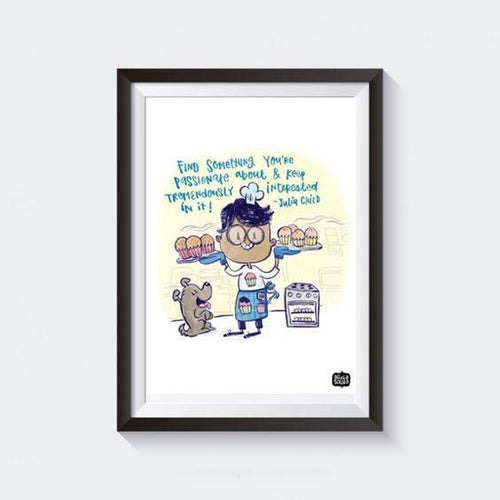 Prints - Dog And A Cook Wall Art