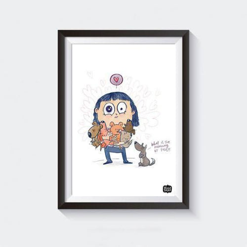 Prints - Dogs On Hand Wall Art