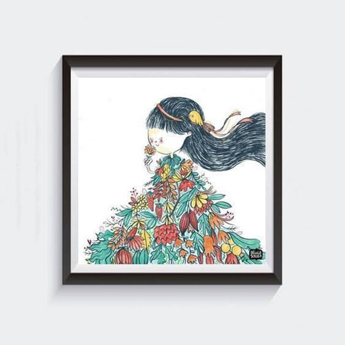 Prints - Flower Girl Wall Art