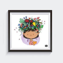 Prints - Flower On The Head Wall Art