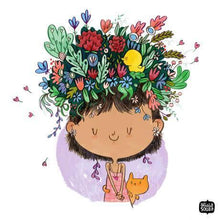 Prints - Flower On The Head Wall Art