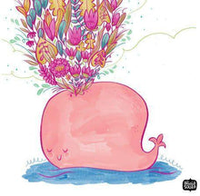 Prints - Flower Whale Wall Art
