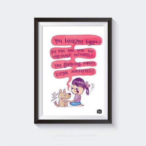 Prints - Handsome Bugger Wall Art