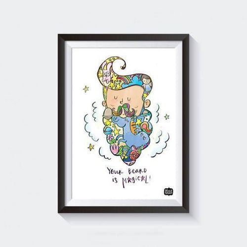 Prints - Magical Beard Wall Art