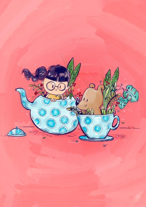 Prints - Teapot Friends Print