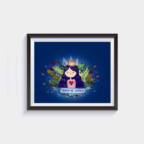 Queen Of Hearts Wall Art
