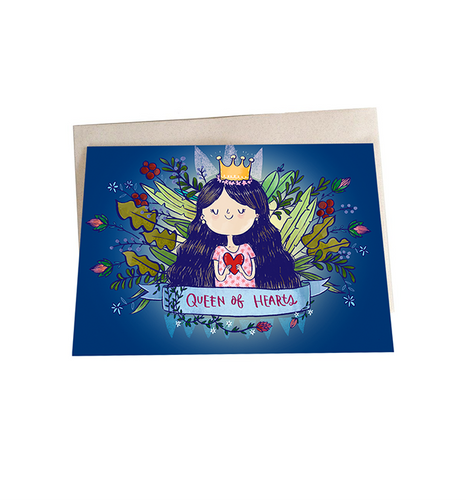 Queen of hearts Mini Greeting