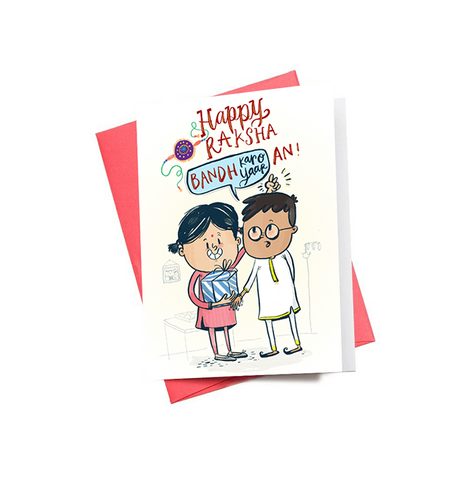 Happy Raksha Bandhan Mini Greeting