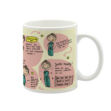 How to tie a saree Mug