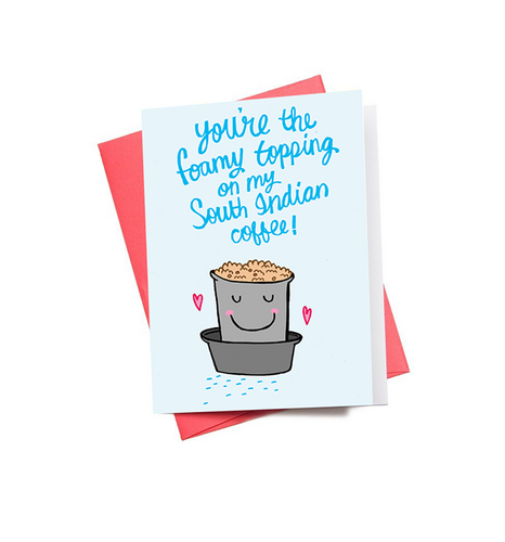 South Indian coffee Mini Greeting