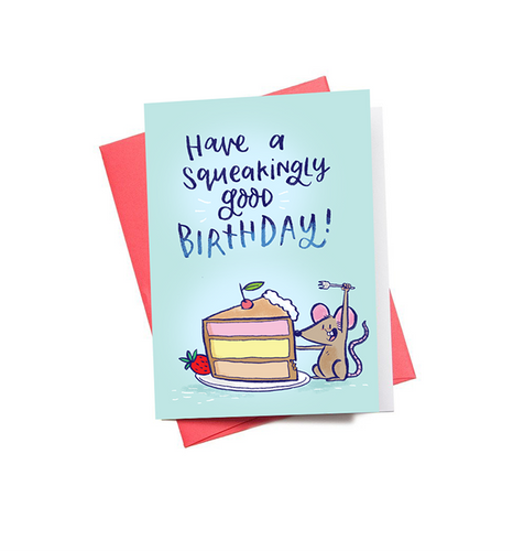 Squeaking Birthday Mini Greeting