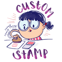 Custom Boy Book Big Stamp