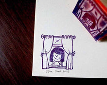 Window Girl Name Custom Stamp