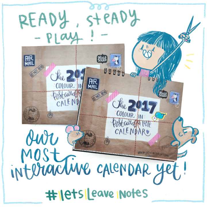 The 2017 Colour-in Postcard & Note Calendar