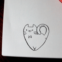 White Cat Stamp