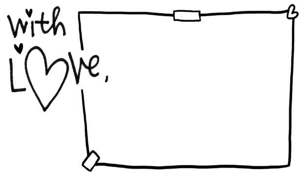 With Love Address Stamp